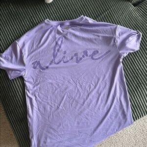 Gymshark/Whitney Simmons lavender shirt size small